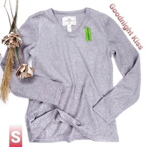 New Goodnight Kiss Fleece Sweater Sleepwear Top S
